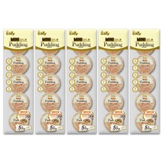 *신제품특가* 더캣츠 미니푸딩 25g 고양이간식, 5개, 연어+장어 5P