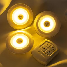 Luaz 黏貼式無線LED照明氣氛燈, 黃光色