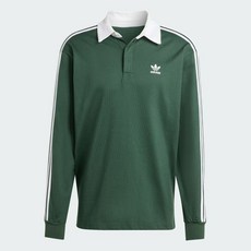 [매장정품] 아디다스 ADIDAS 오리지널스 [Mens] 아디컬러 럭비 폴로 셔츠 그린 IZ2468