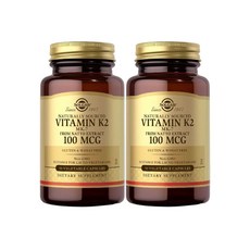 솔가 비타민 K2 MK-7 낫토 메나퀴논 100 mcg 50베지캡슐, 50정, 2팩, 2개