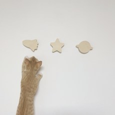 꼭꼬핀 우드핀 UV자작코팅 마스크걸이, 별