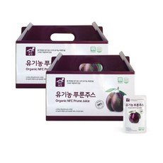 맑은농장 유기농 푸룬주스 (80g ×30입 2박스), 단품