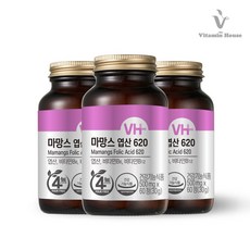 비타민하우스 4FREE G.마망스 임산부전용 엽산, 3병, 60정