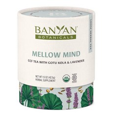 Banyan Botanicals Mellow 마인드 CCF 티 – 라벤더 카모마일 티 위드 Gotu Kola Mellow Mind CCF Tea – Lavender Chamomil, 1개, 42.5g