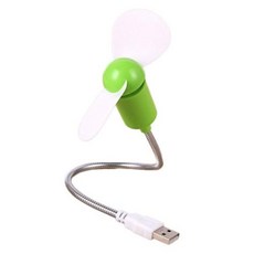자재 미니 스네이크 팬 사일런트 소프트 리프 냉각 컴퓨터 USB 모바일 휴대용 Bendable 자유롭게 뱀 안전, 초록, 2) Green, 1개
