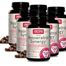 자로우 레스베라트롤 시너지 200mg Jarrow Formulas Resveratrol Synergy, 6개, 60정