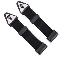 롤링페이퍼 차량벨트 목걸림방지 높이조절 안전보조벨트, 블랙, 2개 2개, 블랙