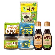 아이배냇 양념세트 순간장국물용+순간장비빔용+된장+소금+김자반, 순간장(국물용+비빔용)+된장+소금+김자반(야채), 1개