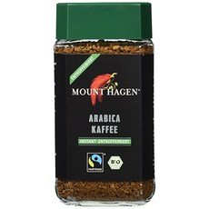 Mount Hagen Bio-Arabica Instant entkoffeiniert FairTrade 2er Pack (2 x 100 g), 단일상품, 단일상품