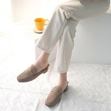 가이아슈 에이티 골드체인 인조토끼털 블로퍼 3cm