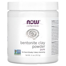 나우솔루션 벤토나이트 클레이 파우더 퓨어 워시오프 마스크 팩 312g Bentonite Clay Powder Pure, 311.84 g, 1개, 1개