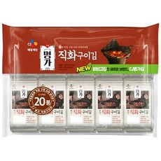 CJ명가 직화구이김 4.5g 20봉, 20개