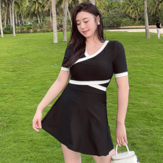 예쁘다 체형커버 원피스 빅사이즈수영복 L-5XL