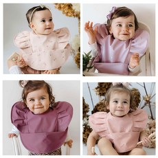 스너글허니키즈 방수 턱받이 프릴 여아 남아 유아 임신 출산 선물, 애리조나, 1개