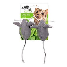 AFP 고양이 스트레스 해소 생쥐인형 캣닢 2PACK_2421, 2개