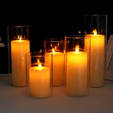 Tea Light Glass Candle Holders Nordic Home Room Decoration Accessories Modern Wedding Decor Candlest, [03] Dia 8x15cm height, [03] Dia 8x15cm height