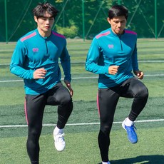 나인티플러스 19 포지 하프집업(19109)다크그린핑크 하프집업