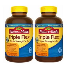 네이처메이드 트리플 플렉스 200정 2병 / Nature Made TripleFlex Triple Strength + D3 200ct 2bt Exp. 2025/09, 2개