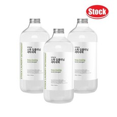 고농축 세탁세제 웜코튼향 딥클리닝 1000ml x3개 스톡, 없음 - 웜코튼