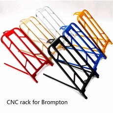 브롬톤 자전거 cnc 랙 sr01 알루미늄 cnc 랙 6 색 브롬톤 선반 랙 프레임 울트라 부품에 대한 aceoffix 364g|자전거 보관대|, 1개, silver, 단일
