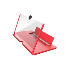 스마트폰 화면 확대스크린 확대경돋보기 12인치 레드, 단품, 단품