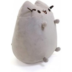 GUND Pusheen The Cat Squisheen 봉제 인형 8세 이상용 동물 인형 회색 11 11", 단일옵션