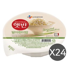 CJ 햇반 발아현미밥 210g, 24개