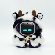 애완 반려 로봇 인공지능 강아지 장난감 데스크탑 음성 인식 감성 AI 통신 지능형, EMO Cow Clothing