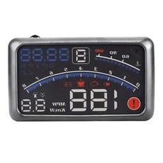 헤드업 디스플레이 5.5인치 HD OBD II 차량 GPS HUD 헤드업 스피드 디스플레이 속도 경고 및 연료 소비 온도