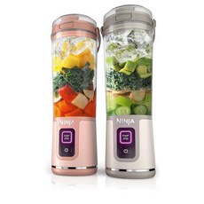 Ninja BC155PS Blast Two-Pack Portable Blender Cordless 18oz. Vessel Personal Blender for Shakes &