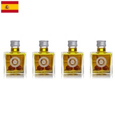 스페인 La Chinata 라치나타 엑스트라 버진 올리브 오일 스퀘어 보틀 100ml 4팩, 4개