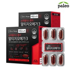 팔레오 닥터스노트 홍국 알티지오메가3 2박스, 30정, 2개