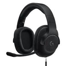 로지텍 G433 유선 서라운드 사운드 게임용 헤드셋 게이밍, 공식 표준, 검정