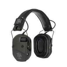 704 Gear Fader | 사격용 액티브 전자 귀 보호 | CO-Z 젤 이어 패드 포함 | 블랙, 1개