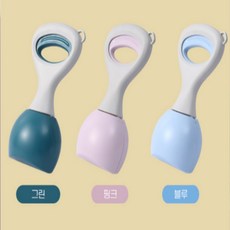10000YOU 강력한 톱니모양 집게 대용량 공간의 반려동물 배변집게+배변봉투, 1개, 딥그린