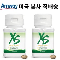 미국 암웨이 정품 Amway XS Energy + Focus Dietary Supplement 지구력 극대 에너지 + 포커스식이 보충제 60정 2팩, 2개