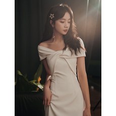 셀프 피로연 브라이덜샤워 스몰 웨딩 드레스 원피스 2부 이브닝 들러리 리마인드 연말 파티복