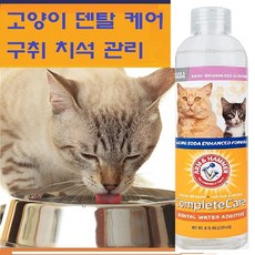 암앤해머 고양이 덴탈 케어 구강 워터 첨가제 구강청결제 구취 치석 관리, 1개