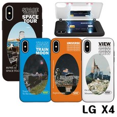 무료배송[LG X4 X410 여행뷰 마그네틱 카드도어케이스] 하드 젤리 지갑 범퍼케이스