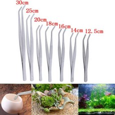 스테인레스 스틸 곡선 니퍼 족집게 파충류용 집게 공급 새로운 청소 도구 10 개, 1개, 4) 18cm