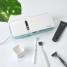 유토렉스 멀티살균룸 다용도 선반 히팅 건조 칫솔살균기 멀티큐브94, 스카이화이트