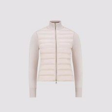 [오늘출발/차차부티크] 24SS MONCLER 니트 패딩 집업 핑크 여성용 J1 093 9B00025 M1131 528