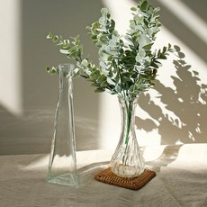 발렌시아 유리화병 CN 인테리어 미니 꽃 화분 화병, 웨이브