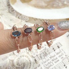 스위블루토파즈반지