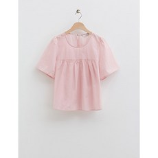 로엠 라운드넥 셔링 블라우스(2colors)_RMBLE25R19