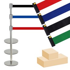 국산 특허2중안전 안전차단봉 3m 블랙프레임 실버프레임 (반조립배송) 관공서 영화관 전시회 콘서트, 블랙벨트(반조립배송), 블랙프레임(블랙봉), 1개