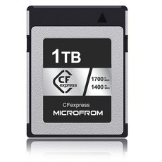 MICROFROM 디지털 메모리 카드 CFexpress Type B 고속 성능 쓰기 속도 1400MB/s 읽기, 상세페이지 참조, 1개