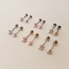 없음 [추가금없음]큐빅피어싱 라블렛 이너컨츠피어싱 아웃컨츠피어싱 트라거스피어싱 써지컬스틸피어싱 피어싱귀걸이