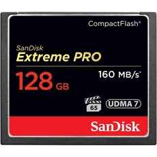 SanDisk Extreme PRO 컴팩트 플래시 128GB 160MBs 1067배속 SDCFXPS-128G-X46, 1개, 상세페이지 참조
