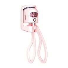 RUN기술 롱라스팅 속눈썹 고데기 전기 히팅 뷰러 3단계 온도 휴대용 Type-C 충전식, 핑크